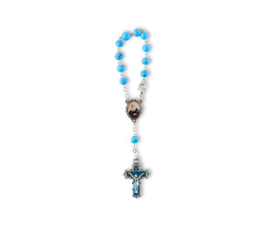 DECENA VIDRIO CELESTE